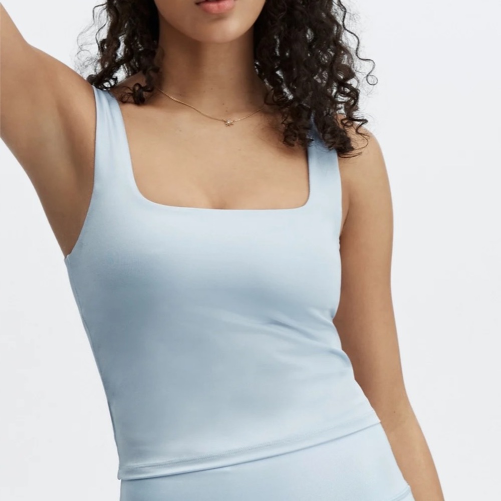 Fabletics Lydia Shine Built-In Bra Tank Size:M